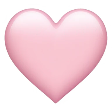 light pink heart  sticker