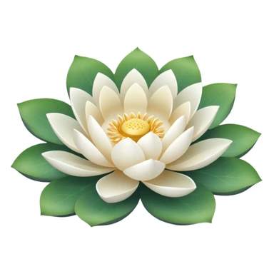 White lotus sticker