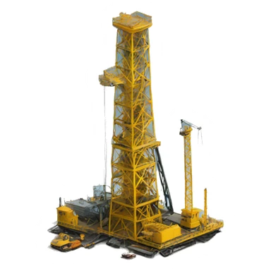 drilling rig sticker