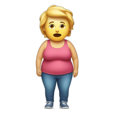 Person Trying  To Lose Weight sticker