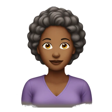 African American Woman in Her 40s sticker