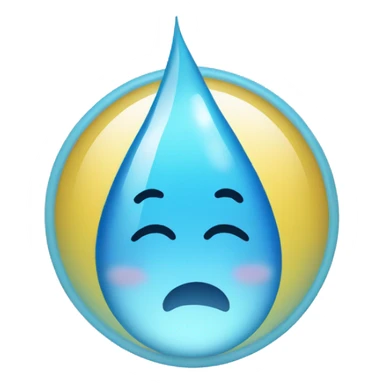 thank you with a water drople sticker