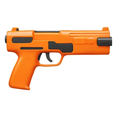 Orange nerf gun sticker
