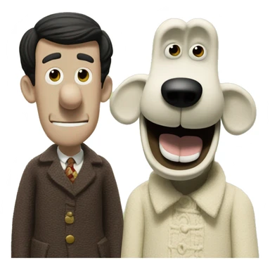 Wallace and gromit sticker