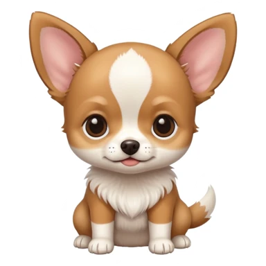 Cute baby Chihuahua with no legs sticker