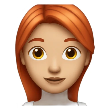 red-hair-dyed-straight sticker