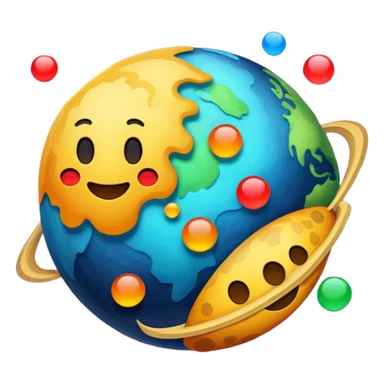 Has un planeta de emojis  sticker