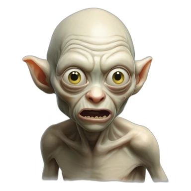 Gollum mange du poisson sticker