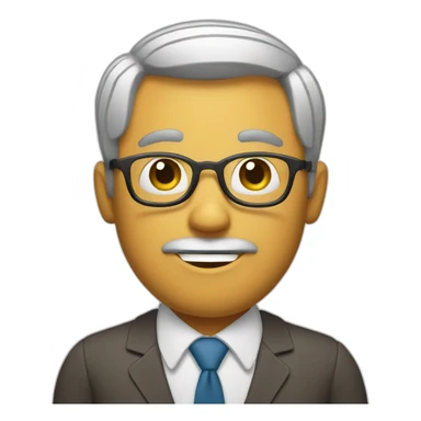 Funny character that represents an English teacher and also represents the cultures that you speak English sticker