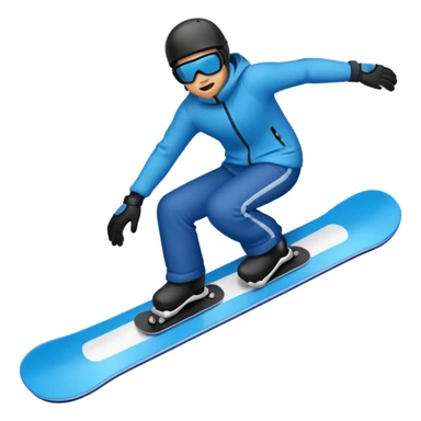 Snowboard black And bleu  not personne  sticker