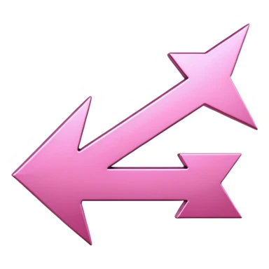 Pink reverse arrow  sticker