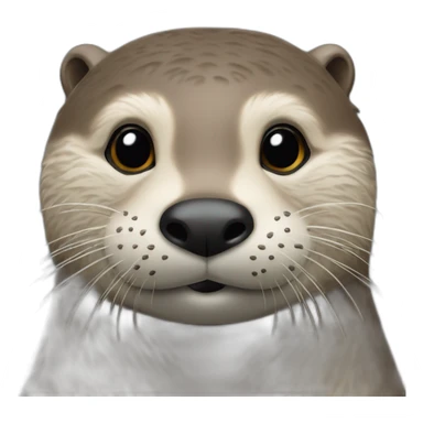 Une loutre qui dense sur le dos d'un hypopotam sticker