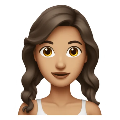 Gorgeous brunette lady outside. sticker