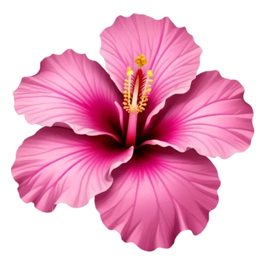 pink hibiscus sticker