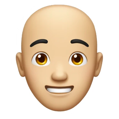 Smiling Chinese man have a surprised sticker