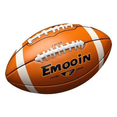 Cinematic Realistic image of an AFL ball captured mid-flight with dynamic motion blur and finely detailed rugged textures, set under dramatic stadium lighting that evokes high-energy athleticism sticker