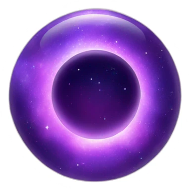 a purple portal to another galaxy sticker
