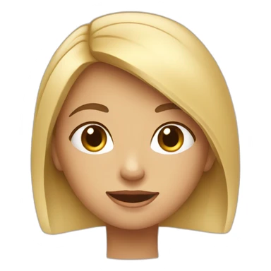 Fille avec mèche sticker