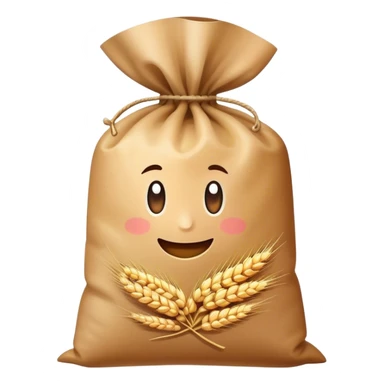 bag of grain and logo sticker