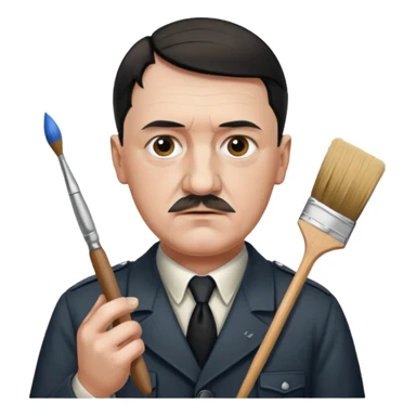  hitler working as a painter sticker