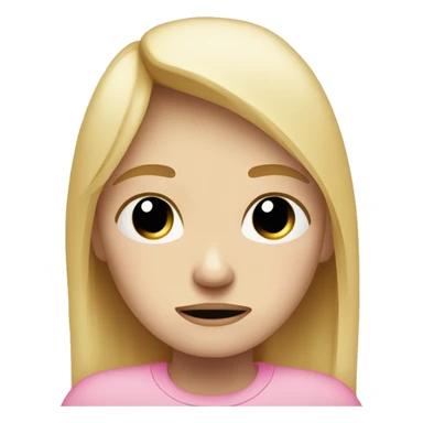 sad blonde girl depressed light light pink crying sticker