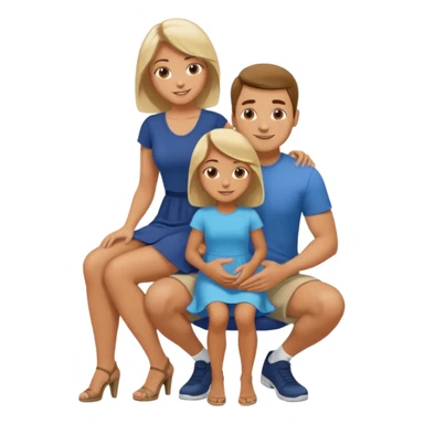 Woman squatting on man’s lap sticker