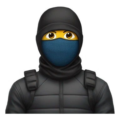 yn in ski mask  sticker