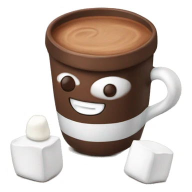 Cocoa with marshmallow  sticker