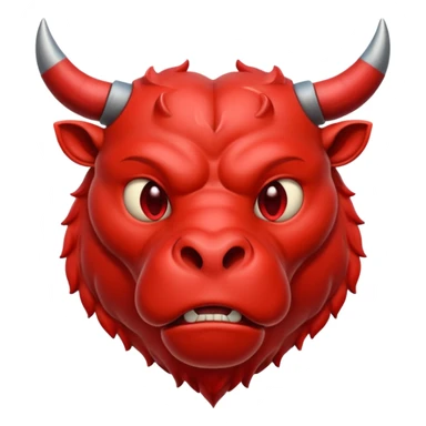 minotaur-themed heart sticker