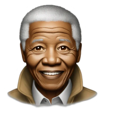 Nelson Mandela qui sourit sticker