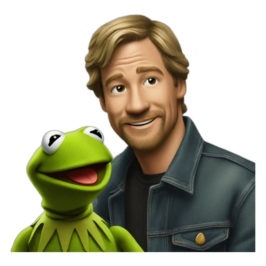Kermit with jack daniels sticker