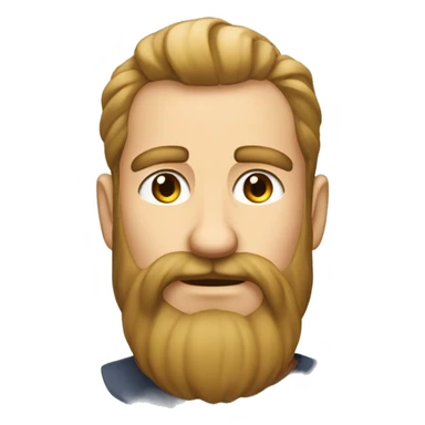 Uomo mette gocce su barba  sticker