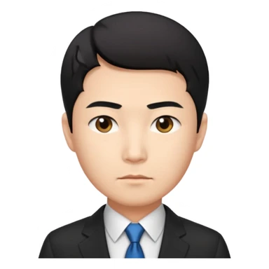 a financier asian man  sticker