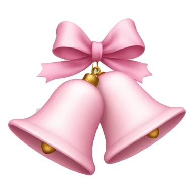 Light pink Christmas bells sticker