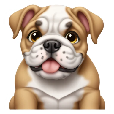 Bulldog puppy sticker