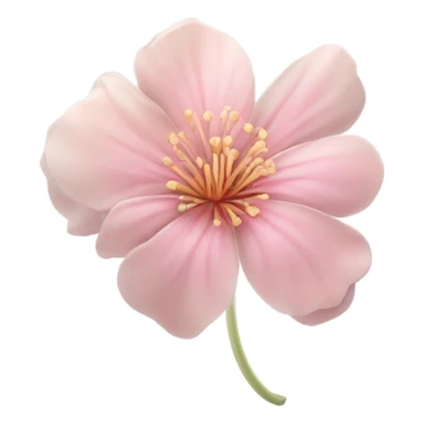 Pink flower sticker