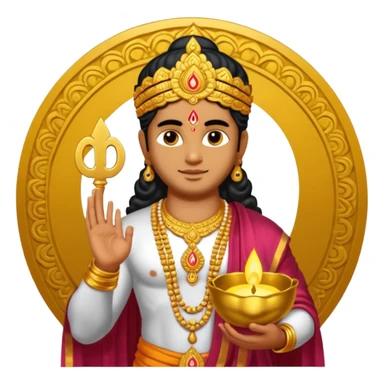 Create god murugan om Mandiram  sticker