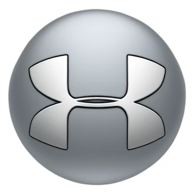 Under armour black logo sticker