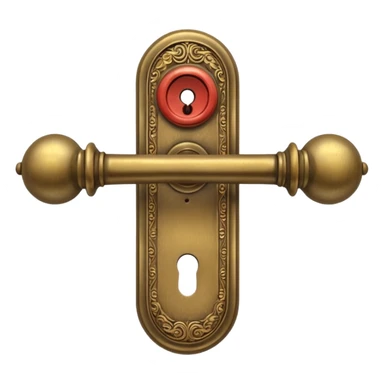 vintage door handle sticker