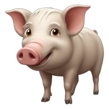 Wild pig sticker