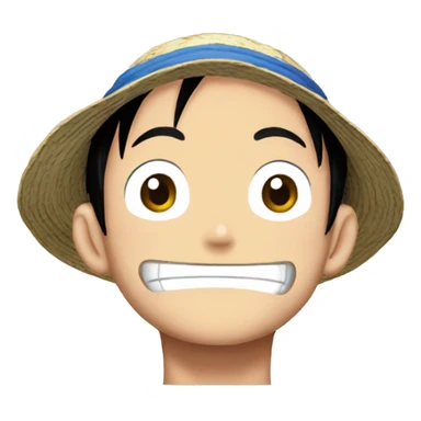 Luffy's face from one piece anime sticker
