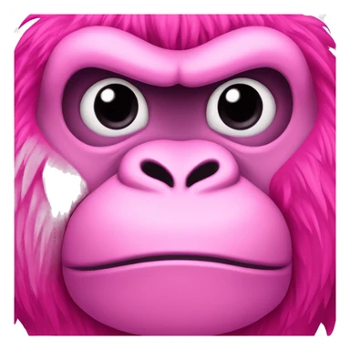 gorila cuerpo completo rosa sticker