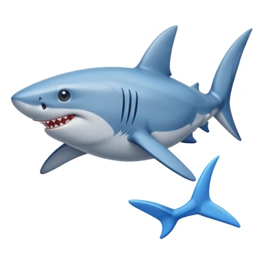 Tralalelo tralala shark with blue shoes sticker