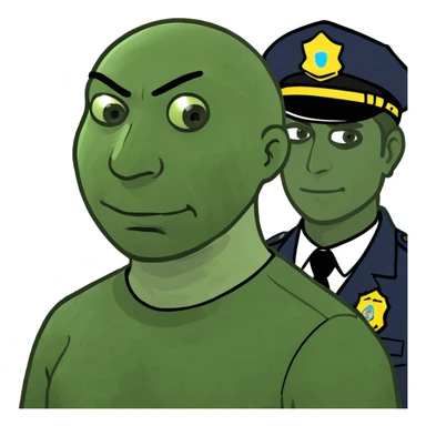 Black man getting arrested  sticker