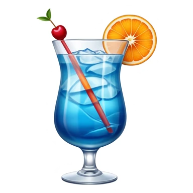 Blue Hurricane Cocktail  sticker