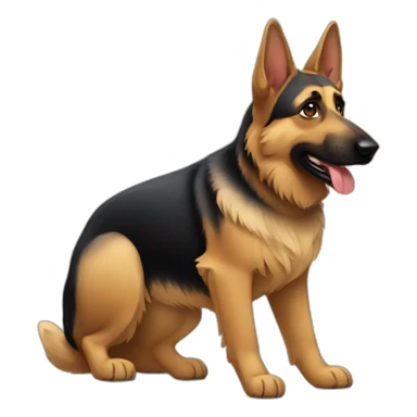 German shepherd and Street dog sticker