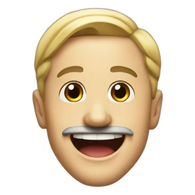 Adolf h smile sticker