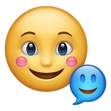 Make a emoji with blue tick sticker