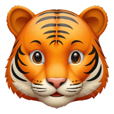 Tête de tigre qui sourit sticker
