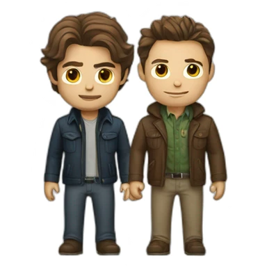 sam and dean winchester sticker